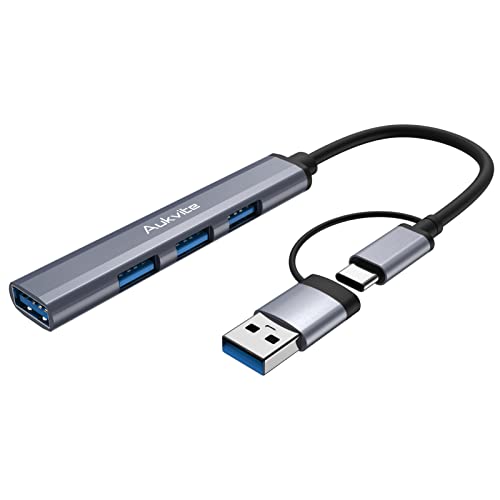Portable 4 Port USB-C Hub for MacBooks & More