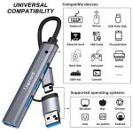 Lopnord 4-Port USB-C Hub for Laptops