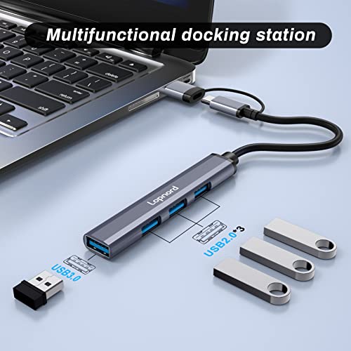 Lopnord USB-C Hub 4-Port Multiport Adapter