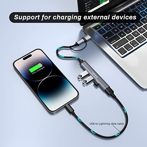 Lopnord USB-C Hub 4-Port Multiport Adapter