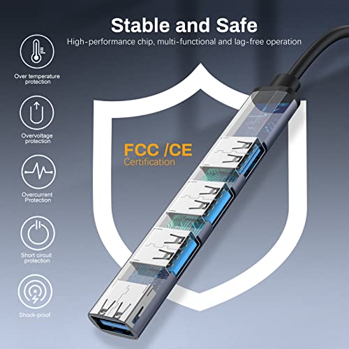 Lopnord USB-C Hub 4-Port Multiport Adapter