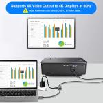 HDMI to USB-C Adapter with Micro USB Power