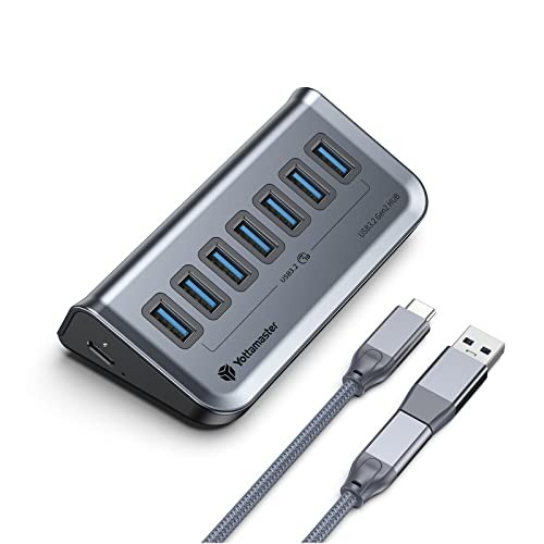 Yottamaster 7-Port USB-C Hub with Adapter