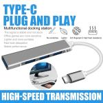 HAOAN USB-C 4-Port Hub with 4K HD Output