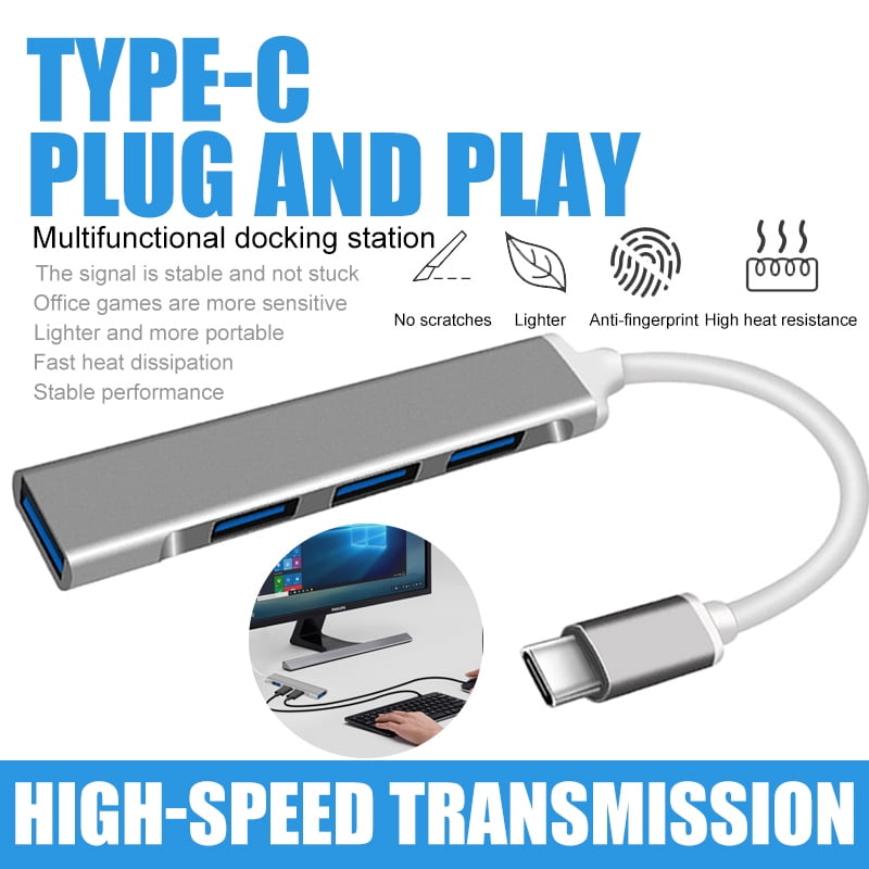 4-Port USB-C Hub with HD Output