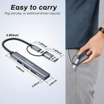 Lopnord 4-Port USB-C Hub for Laptops