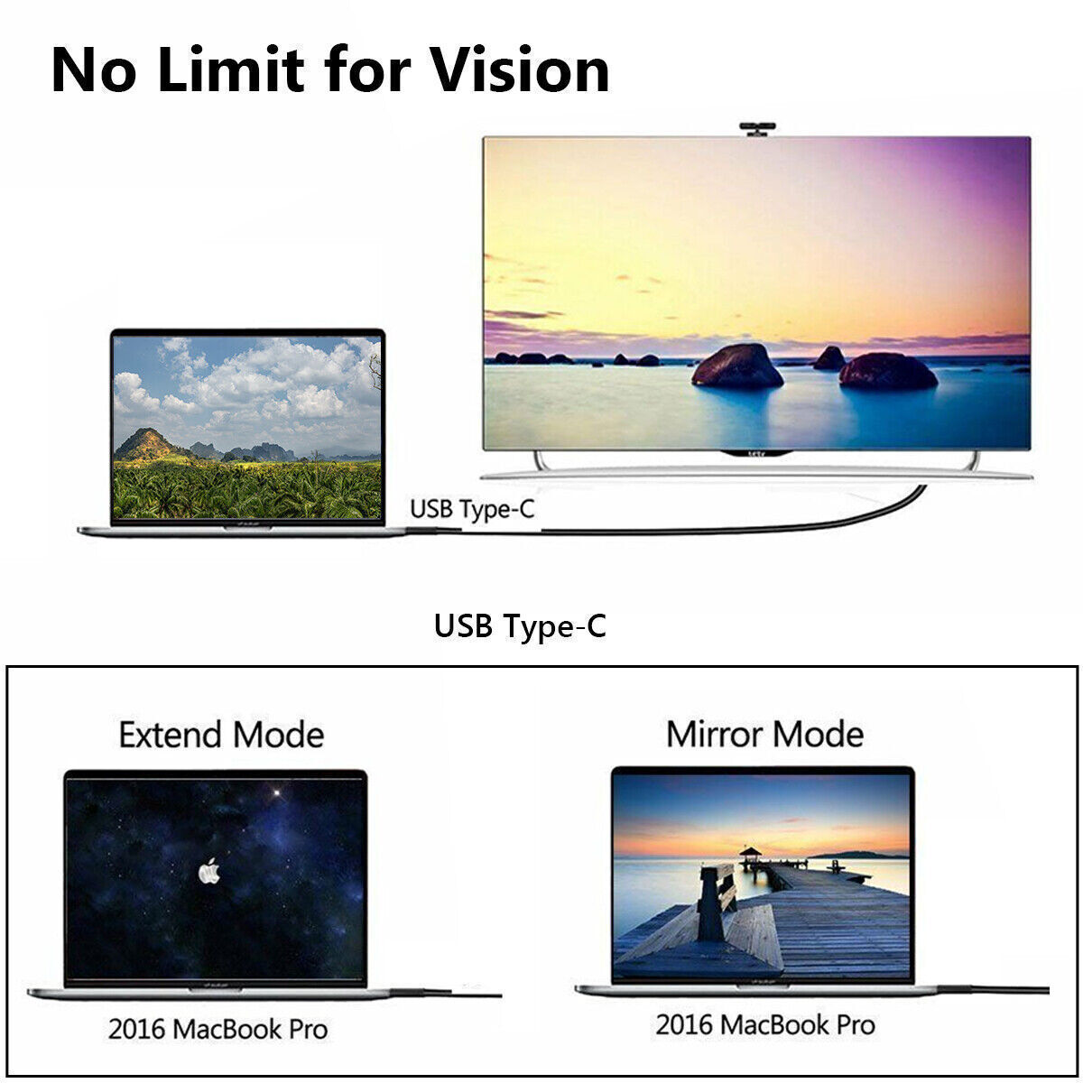 4K USB-C to HDMI Cable Adapter for Devices