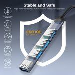 Lopnord 4-Port USB-C Hub for Laptops