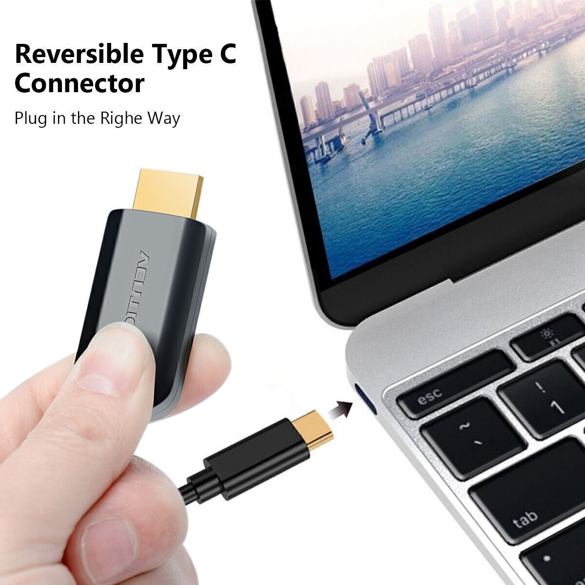 4K USB-C to HDMI Cable Adapter for Devices