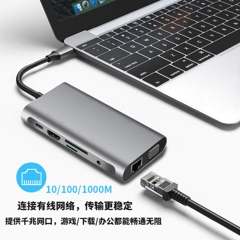 10-in-1 USB-C Docking Station with 4K HDMI