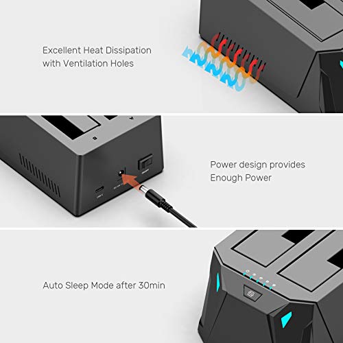 Alxum USB-C SATA Dock for 2.5" and 3.5" Drives