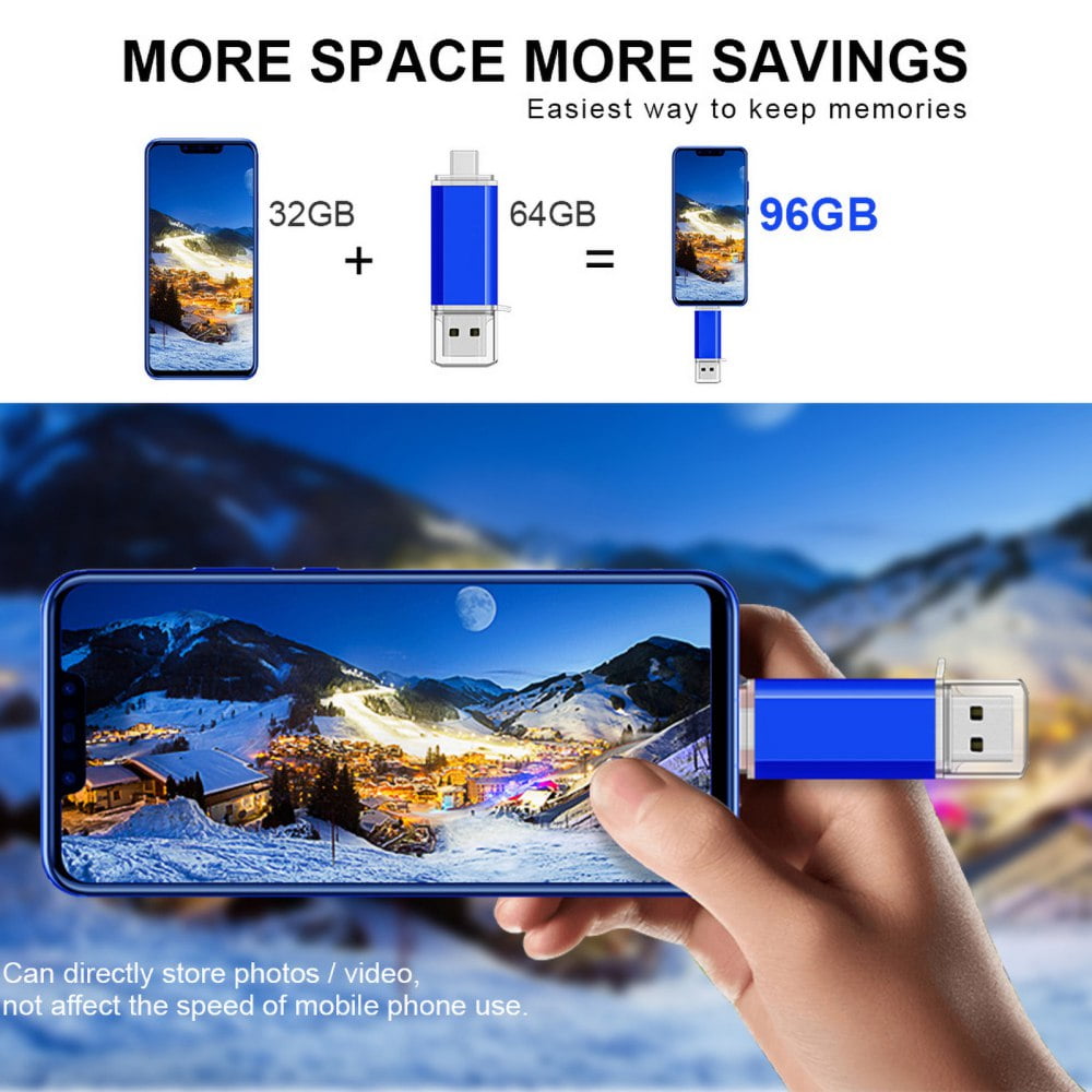2-In-1 USB-C Flash Drive with OTG Options