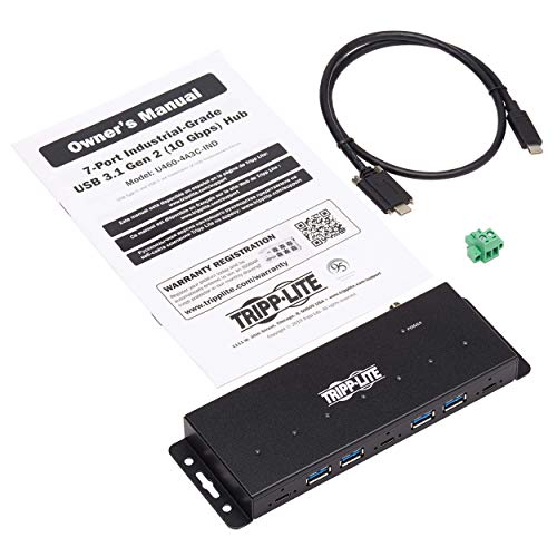 7-Port USB Hub with 4 USB-A and 3 USB-C