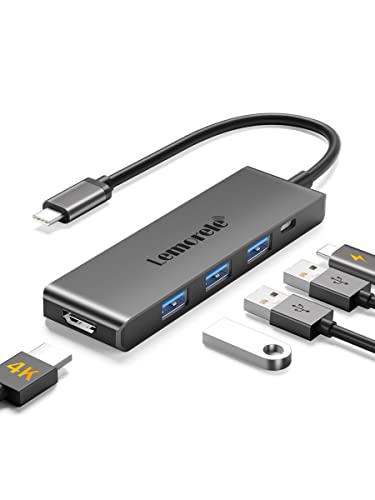 Lemorele 6-in-1 USB-C Hub with 4K HDMI