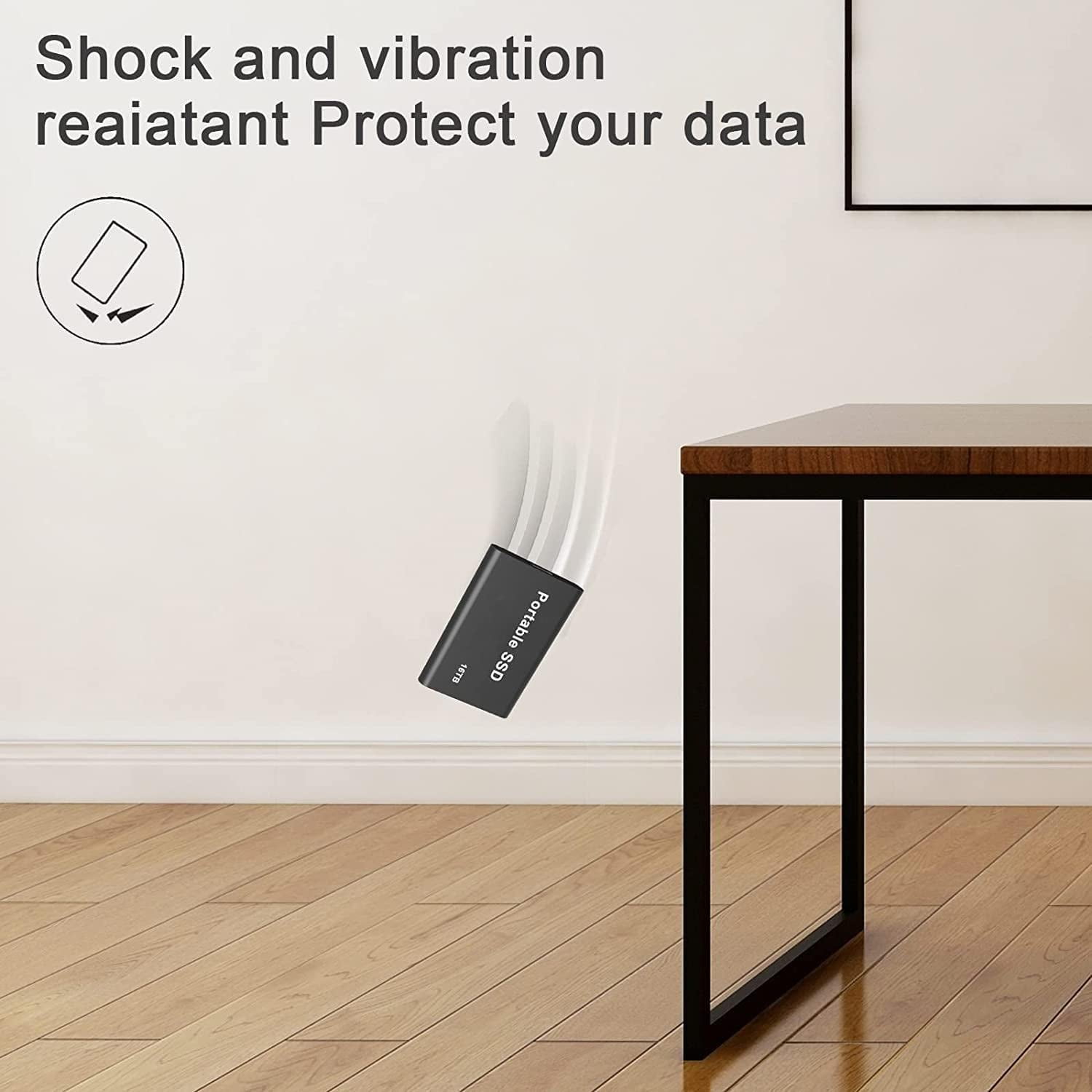 Jelita 16TB Portable USB-C SSD Hard Drive