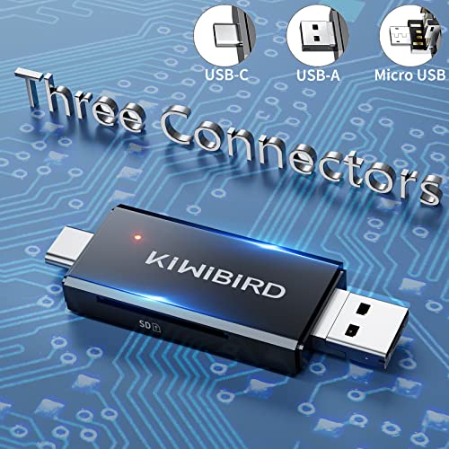 KiWiBiRD USB-C SD/Micro SD Card Reader