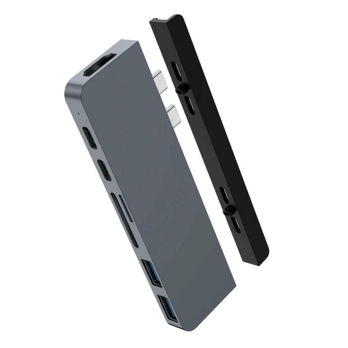 HyperDrive DUO 7-in-2 USB-C Hub - Grey