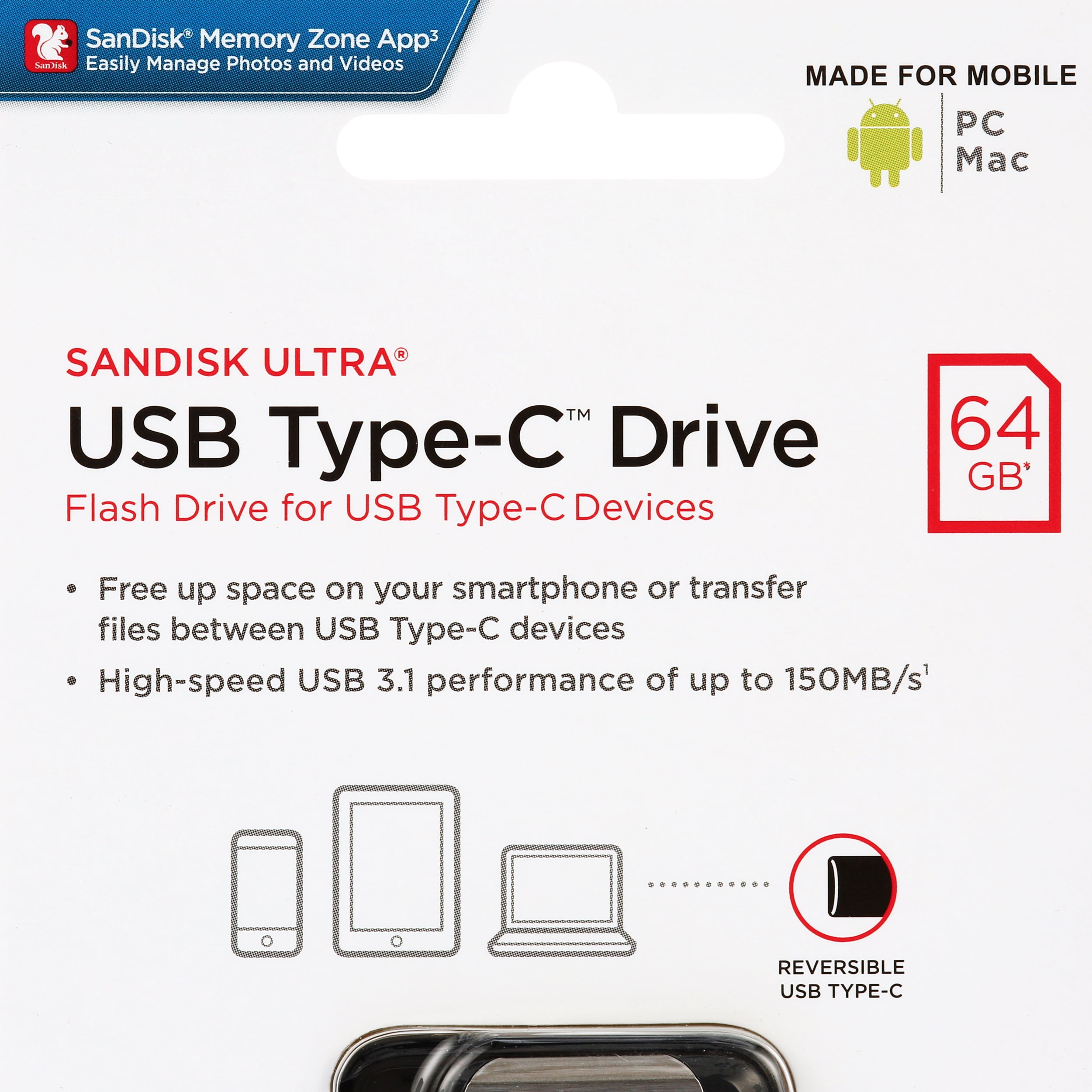 SanDisk Ultra 64GB USB-C Flash Drive