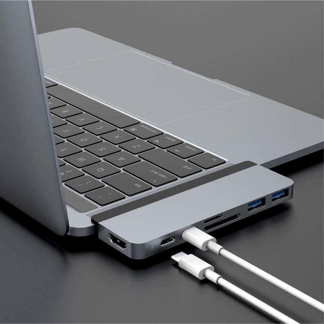 HyperDrive DUO 7-in-2 USB-C Hub - Grey