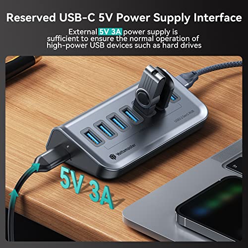 7-Port USB 3.0 Hub with USB-C Adapter