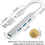 USB-C Hub with 4 Ports for Laptops