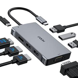 8-in-1 USB-C Docking Station with Dual HDMI