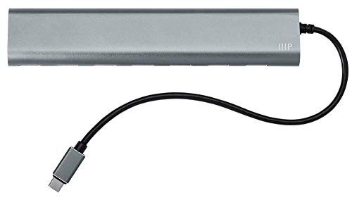 Monoprice 7-Port USB-C Hub – Aluminum, Fast Transfer