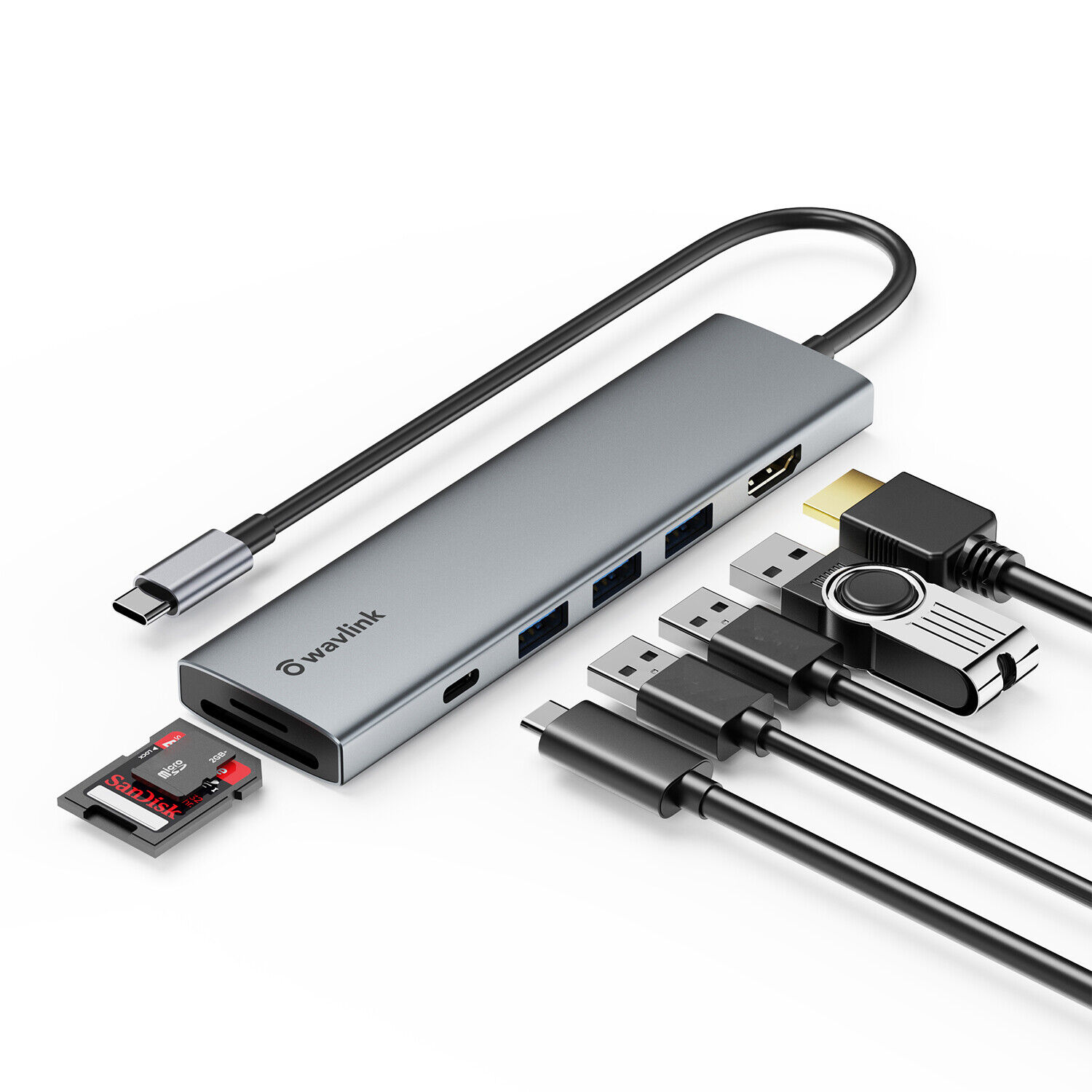 Wavlink 7-in-1 USB-C Hub with 4K HDMI