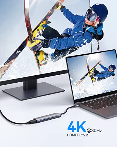 Ablewe 5-in-1 USB-C Hub with HDMI & USB 3.0
