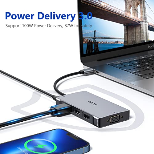 8-in-1 USB-C Docking Station with Dual HDMI