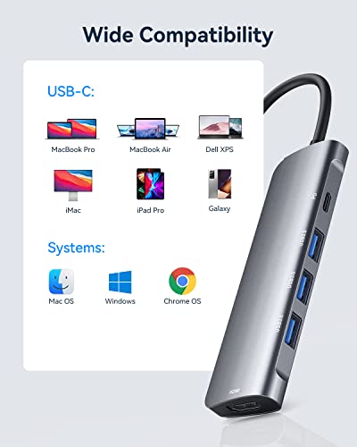 Ablewe 5-in-1 USB-C Hub with HDMI & USB 3.0