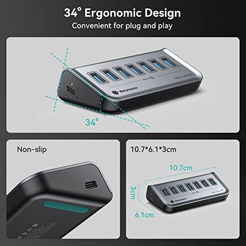 Yottamaster 7-Port USB-C Hub and Adapter