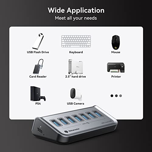 Yottamaster 7-Port USB-C Hub and Adapter
