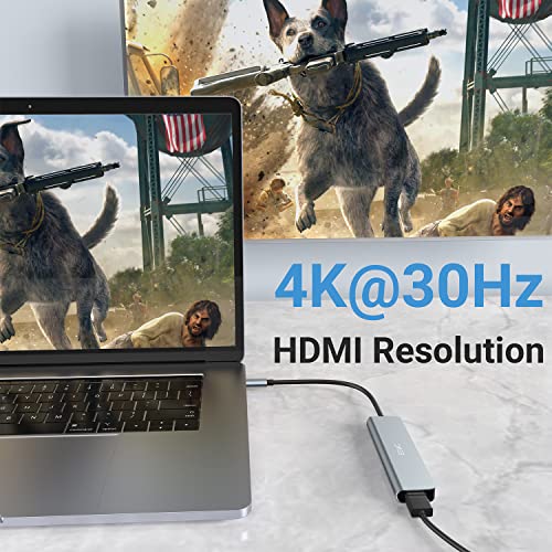 6-in-1 USB-C Hub with 4K HDMI Output