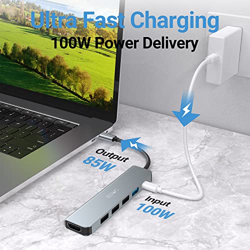 6-in-1 USB-C Hub with 4K HDMI Output