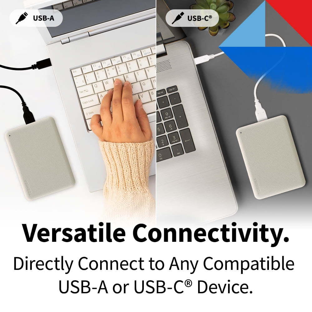 Toshiba 2TB Portable USB-C External Hard Drive