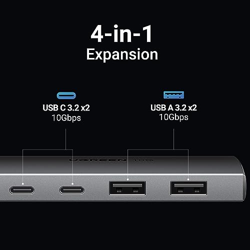 UGREEN 4-Port USB-C Hub with OTG Adapters