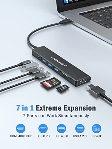 7-in-1 USB C Hub with 4K HDMI