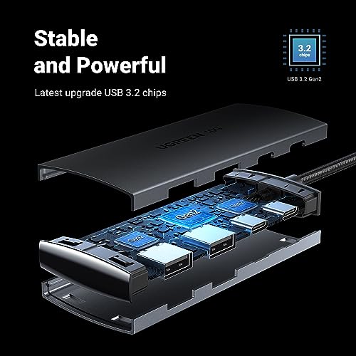 UGREEN 4-Port USB-C Hub with OTG Adapters