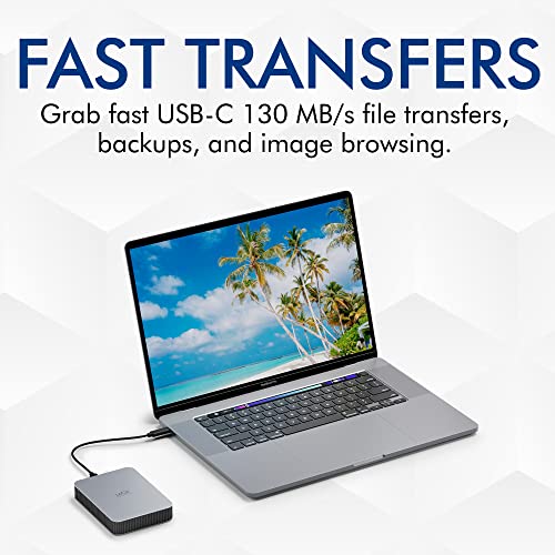 LaCie 2TB Portable Moon Drive for Mac & PC
