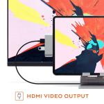 4-in-1 Aluminum USB-C Hub Adapter with HDMI