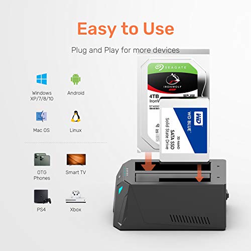 Alxum USB-C SATA Dock for 2.5" and 3.5" Drives