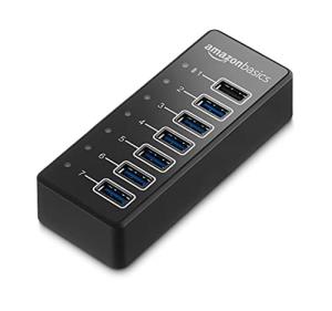 Amazon Basics USB-C Hub with 7 Ports
