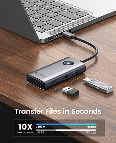 5-in-1 USB C Hub with Power Delivery & HDMI
