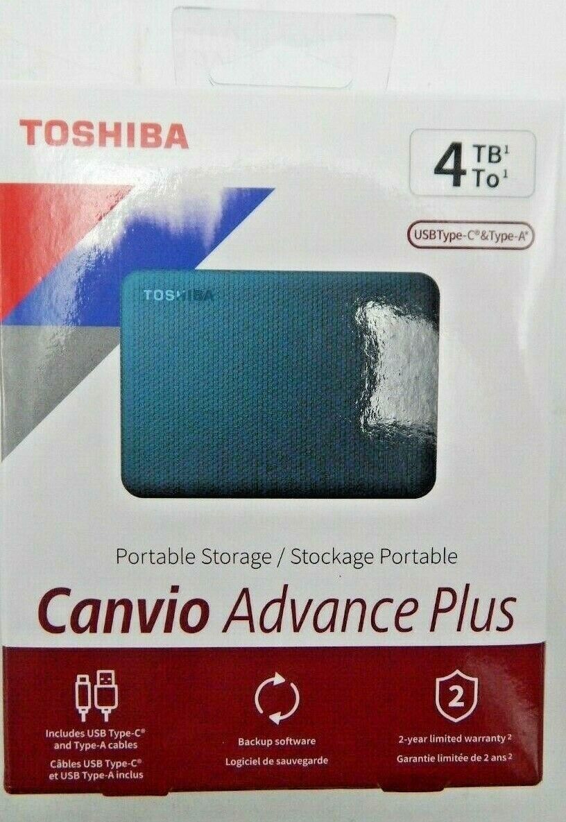 Toshiba 4TB USB-C External Hard Drive- Green