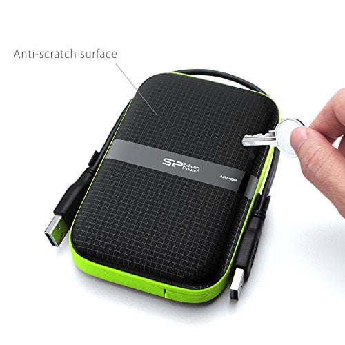 2TB USB-C Rugged Portable External Hard Drive