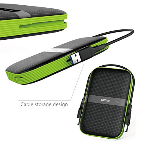 2TB USB-C Rugged Portable External Hard Drive