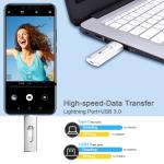 TOPESEL 128GB USB-C and USB-A Flash Drive