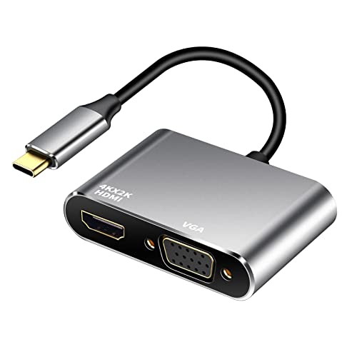 USB-C to HDMI & VGA 4K Converter Adapter