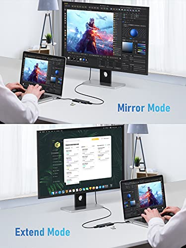 Lemorele 6-in-1 USB-C Hub with 4K HDMI